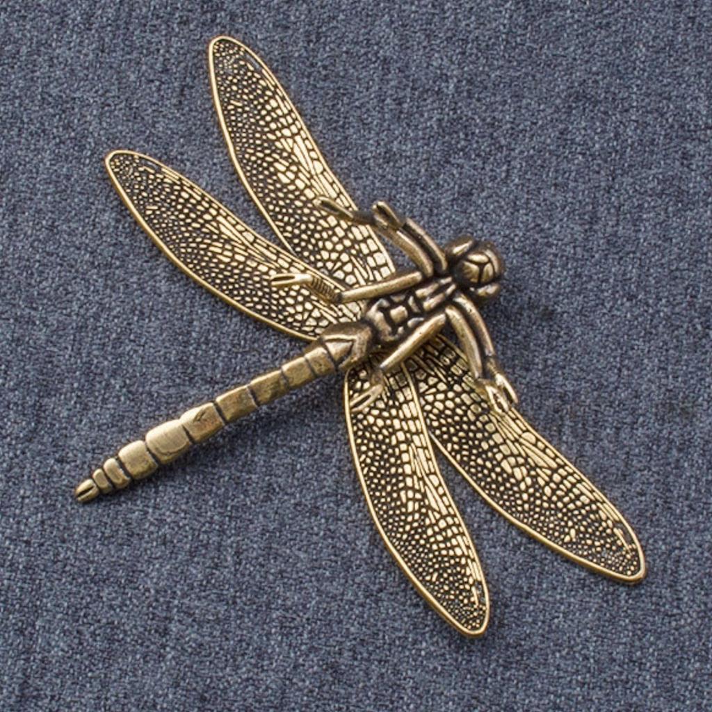 Mamota Kobber Øyenstikker Ornament for God og Feng Insekt Bie God Lykke Gave Lykke, Penger, Gambling, Kjærlighet, Shui, Avskrekkende, Avskrekkende, Gjenstand, Messing,