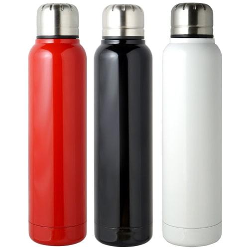 Living Water Bottle, 350ml, Direct Drinking, Screw Cap, Vacuum Insulated, Stainless Steel, Keeps Hot or Cold, Red