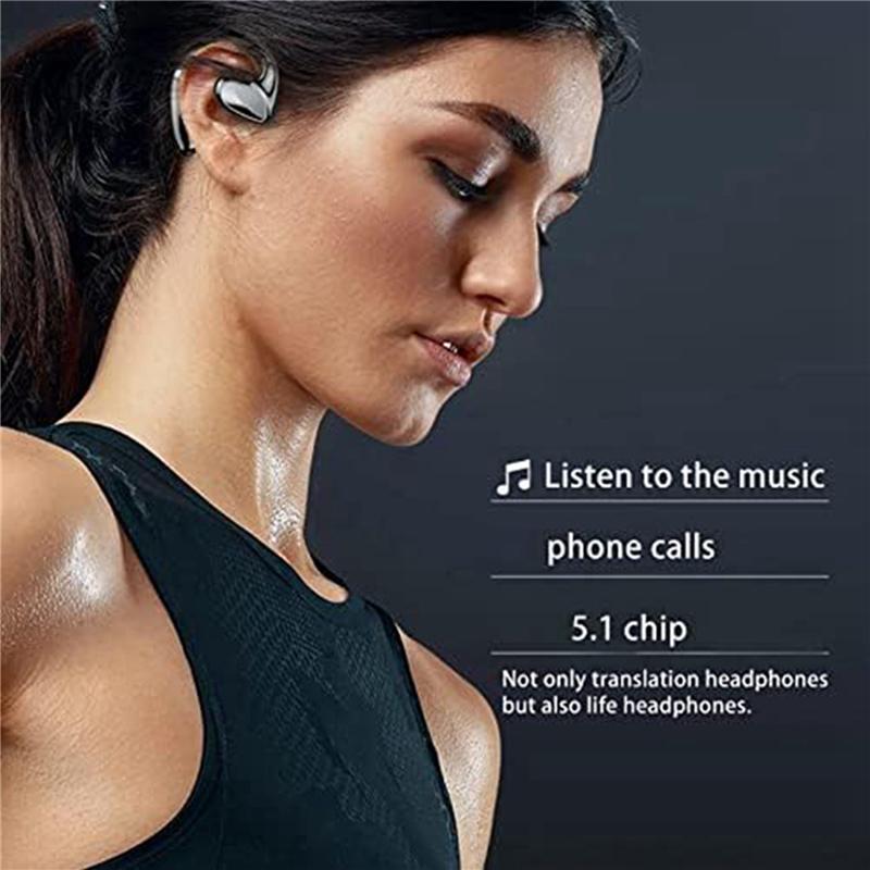 ABUO-2X M8 Translator Earbuds, 144 Language Translator Device, Two Way Real Time Translation Support Music Calling, Universal