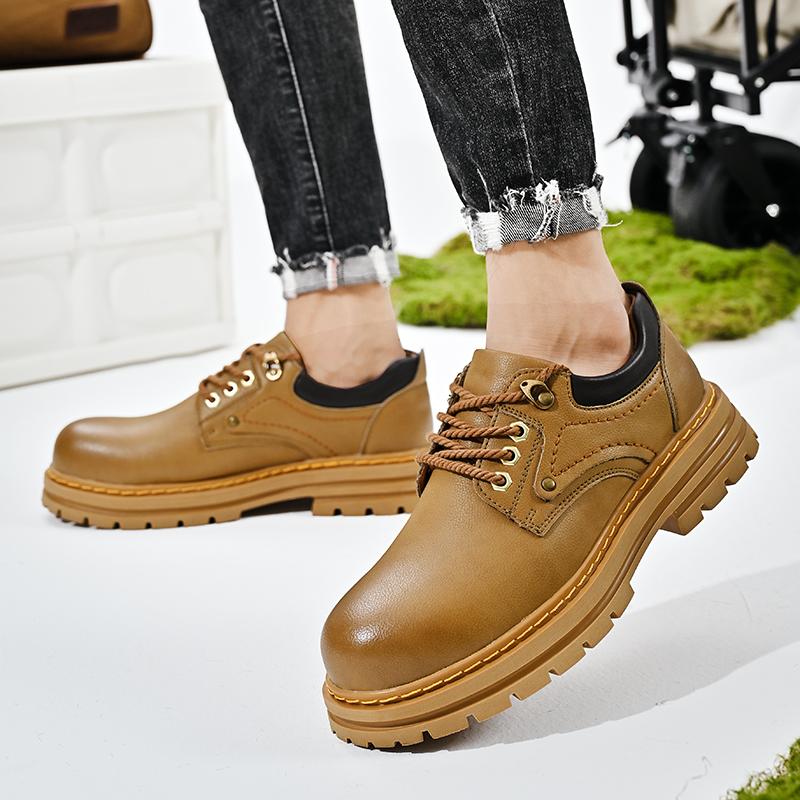 Trendy nuove scarpe casual da uomo per il tempo libero all'aperto versatili Gioventù adulto scarpe casual da uomo Scarpe da esterno in pelle Scarpe da passeggio Minimalismo