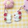 Ocheck Cute and Soft Epoxy Keyring, a Popular Phrase In Korea