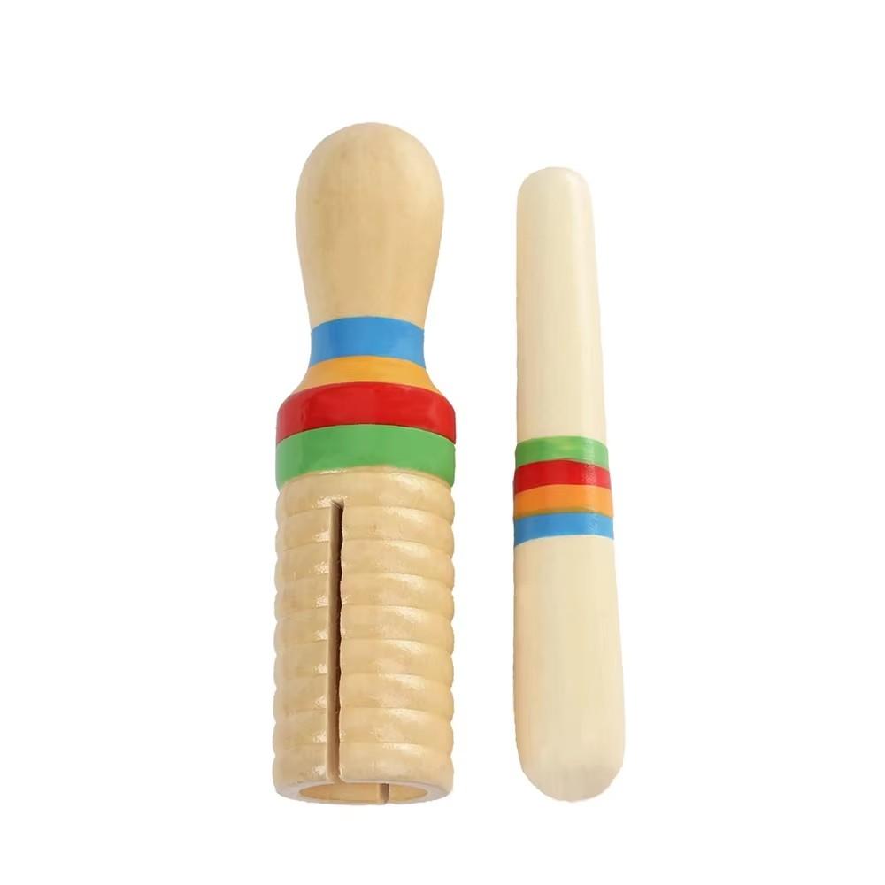 Wooden Musical Percussion Instrument With Rhythm Sticks Educational Toys For Kids Young Boys Girls Party Birthday Chirstmas Gifts