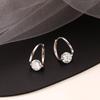 925 Sterling Silver Zircon Earrings for Women, Fashionable and Exquisite Trendy Earrings, Earrings, Light Luxury Korean Style Earrings