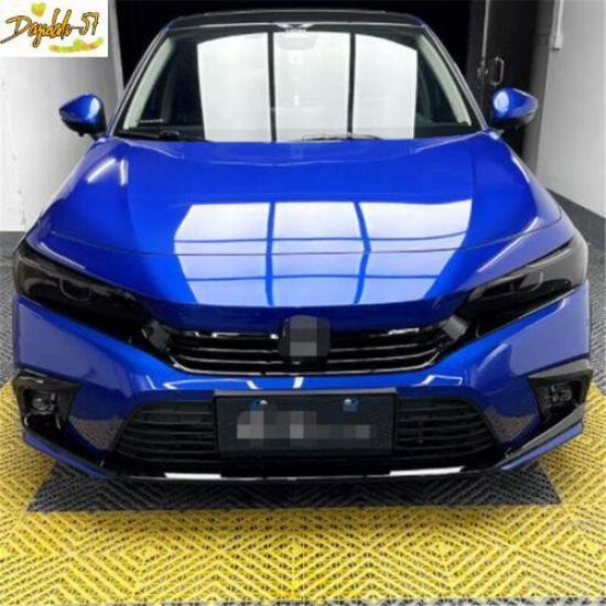 Front Fog Lamp Bumper Light Cover Trim Glossy Black For Honda Civic