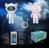Galaxy Lighting for Kids: Bluetooth Astronaut Star Projector with LED Aurora & Moon Nebula Effects – Perfect Bedroom Night Light