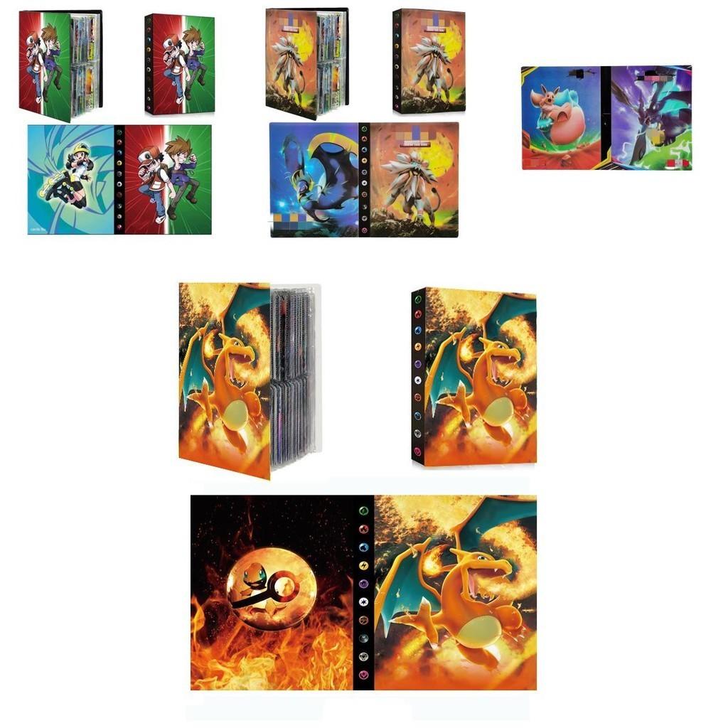 Colorful Waterproof Pokémon Trading Card Album Collection Book Holder With Large Capacity
