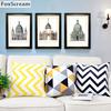 Nordic Style Decorative Pillows Cushion Yellow Gray Geometric Cases Cover Home Decor Black White