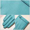 Leather Gloves Women'S Wintersheepskin Manicure Touch Screen With Velvet Thickened Cold And Warm Driving Short Riding Gloves