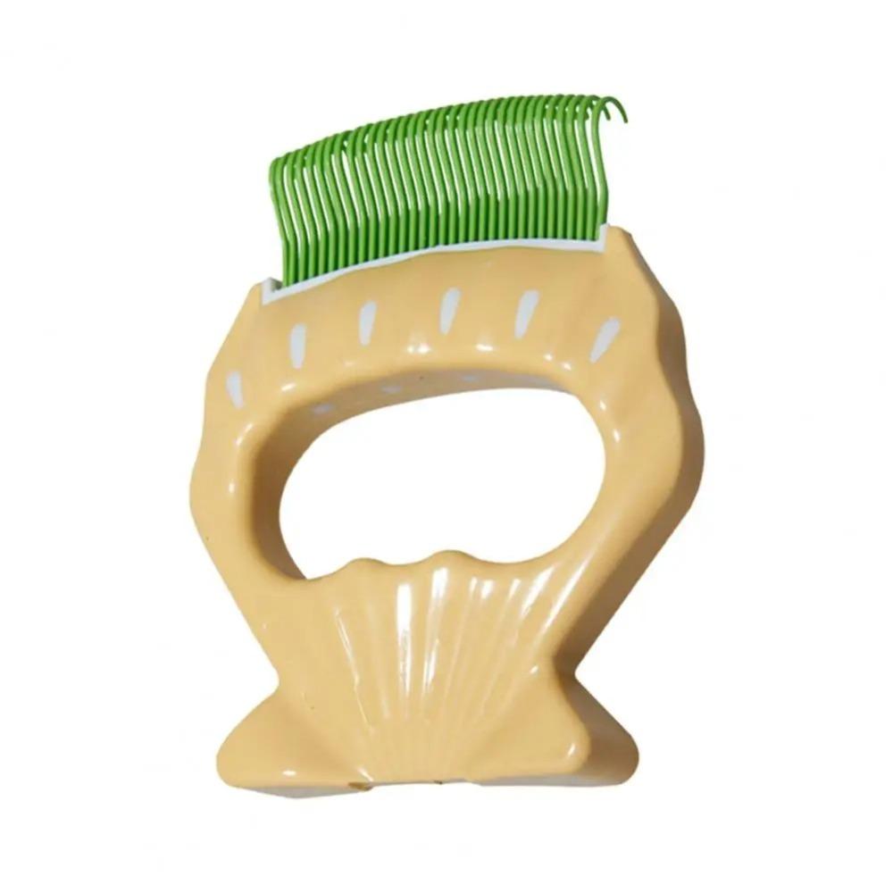 Portable ABS Pet Comb Gentle Ergonomic Handle Deshedding Brush Pet Hair Removal Comb Pet Grooming