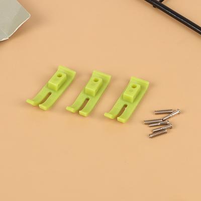 10 Pezzi Piedino Premistoffa in Teflon Mt-18 Macchina da Cucire Punto Dritto Piedino Premistoffa Resistente all'Usura Base Piatta Piatto Premistoffa
