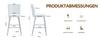 101cm High White PU Material Bar Stool Two-Piece Set: Ergonomic Backrest, Comfortable and Stylish.