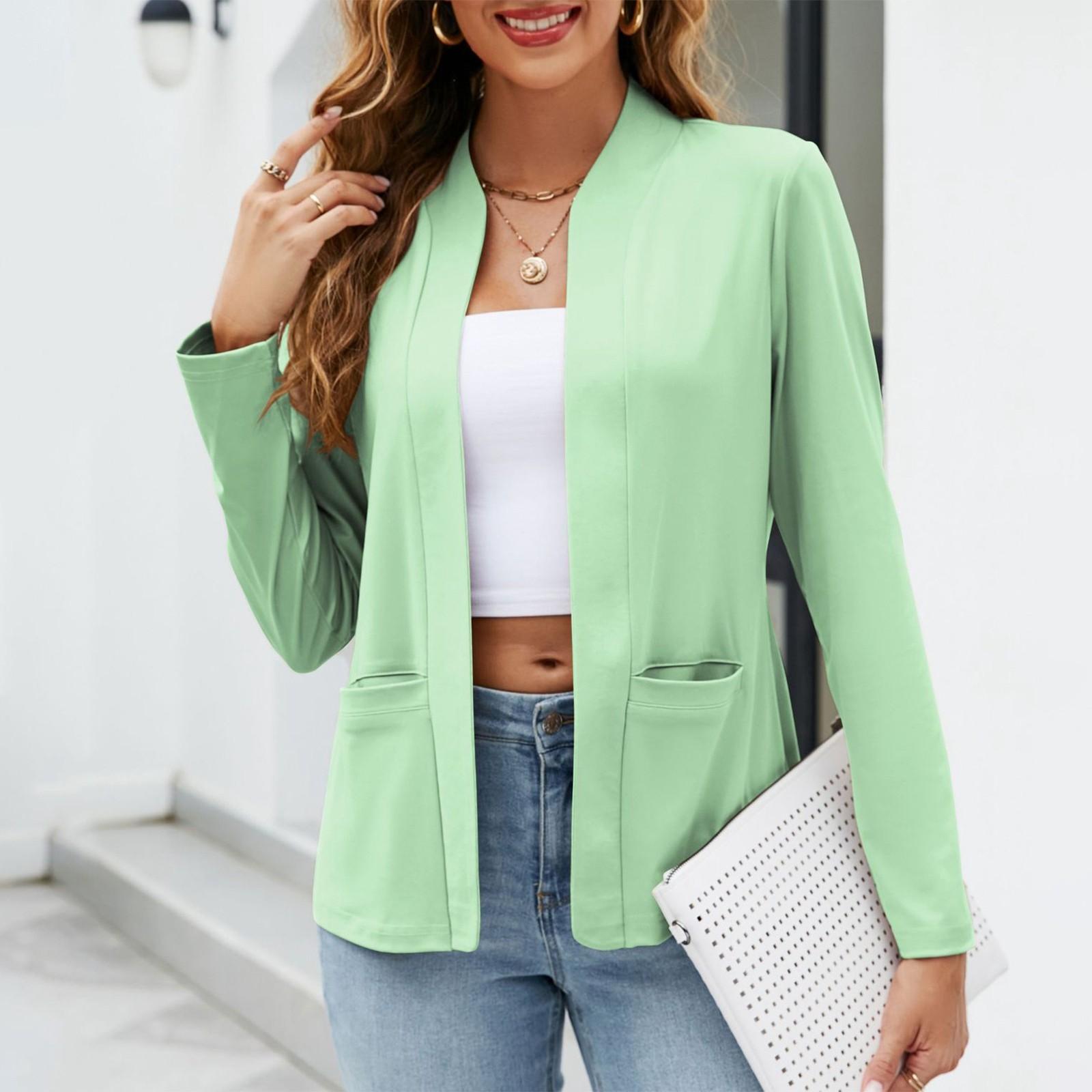 

Жіночий модний жіночий одяг з довгими рукавами та кишенями L