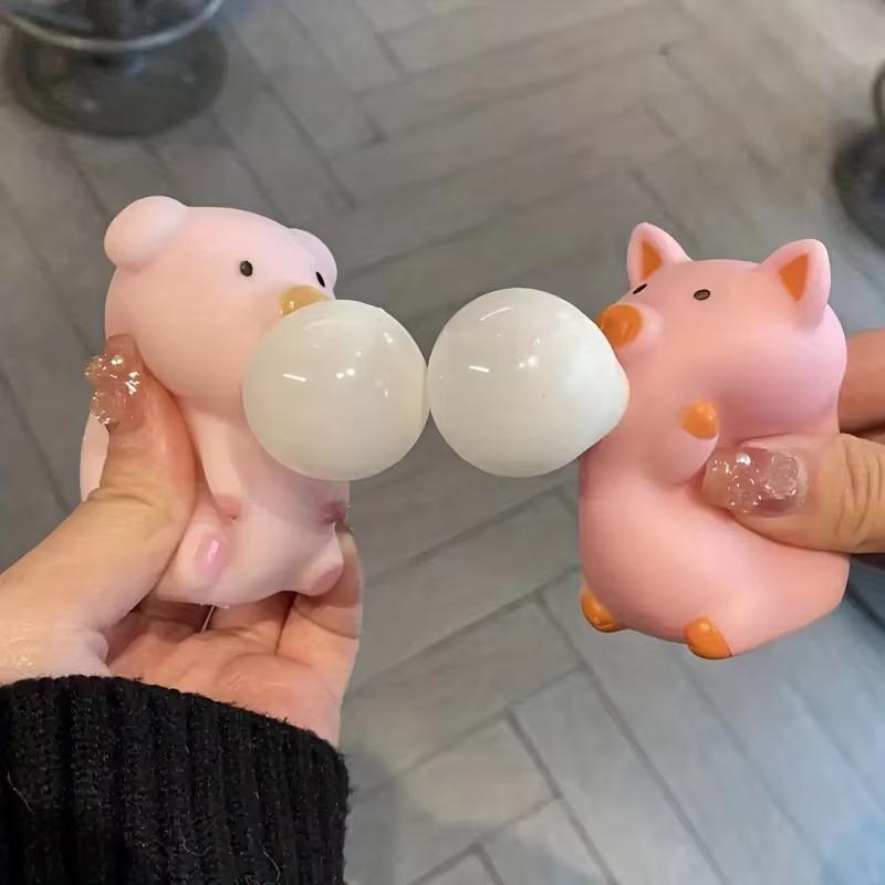 Decompression Spit Bubble Piglet Decompression Pinch Pinch Squeeze Spit Bubble Toys TPR Decompression Vent Doll Artifacts