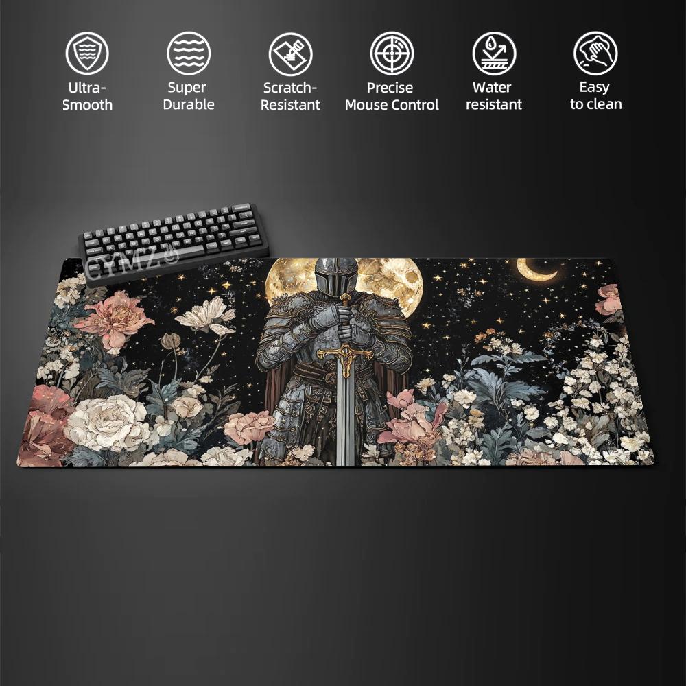 Magnificent armored knight large gaming Mouse Pad Desk Mat Gaming mats antislip Durable offices accessories Keyboard mouse mat