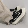 Ugly cute shoes dad shoes round head bread shoes bubble drink star couple canvas shoes board shoes