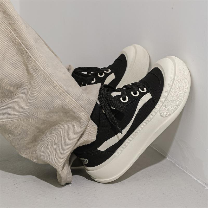 Ugly cute shoes dad shoes round head bread shoes bubble drink star couple canvas shoes board shoes
