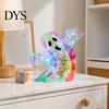 Cozy Bedroom Ambient Lighting Prismatic Iridescent Ghost Halloween Decoration, Spooky LED Prism-Effect Durable PET Ornaments Night Light for