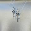 Gothic Butterfly Dagger Earrings