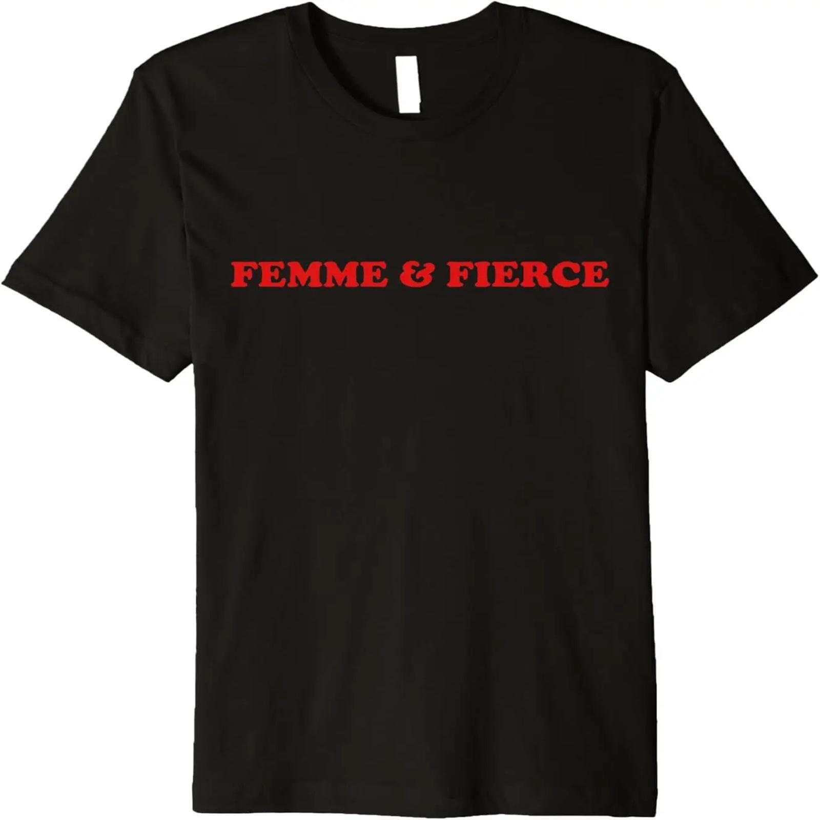 

Retro Feminist Femme and Fierce Tshirt S