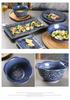 European Baroque Embossed Ceramic Dinner & Soup Plate Set