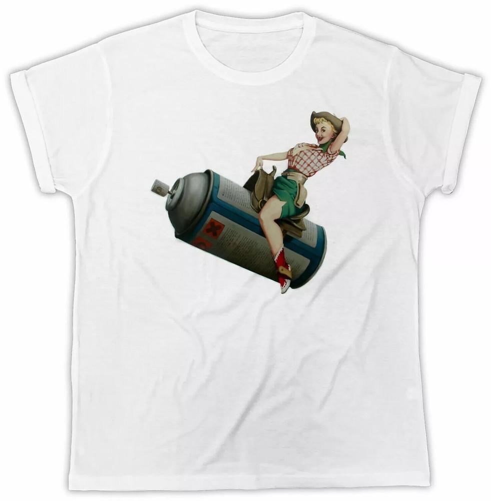 BANKSY SPRAY T-Shirt Retro Cool Gift Tee Funny Art Movie TV UK Unisex T-Shirt L