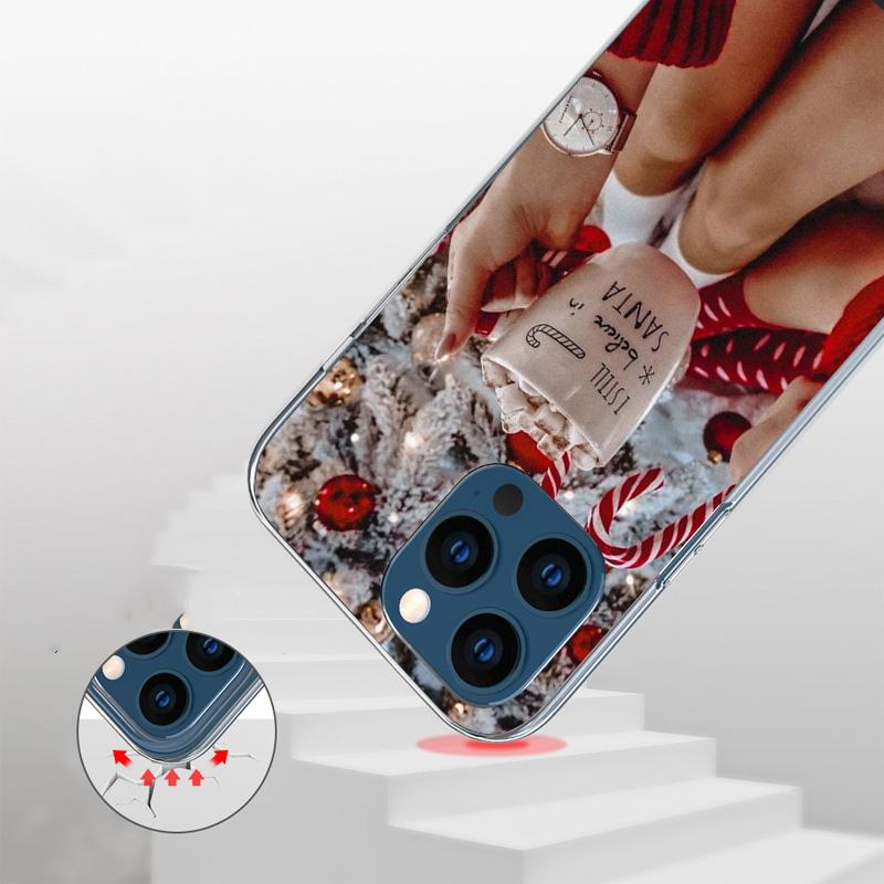 Winter Coffee Christmas Phone Case For iPhone 17 Air 16 15 Plus 11 14 Pro Max 13 Mini 12 7 8 + SE Pattern Art Customized Cover 1