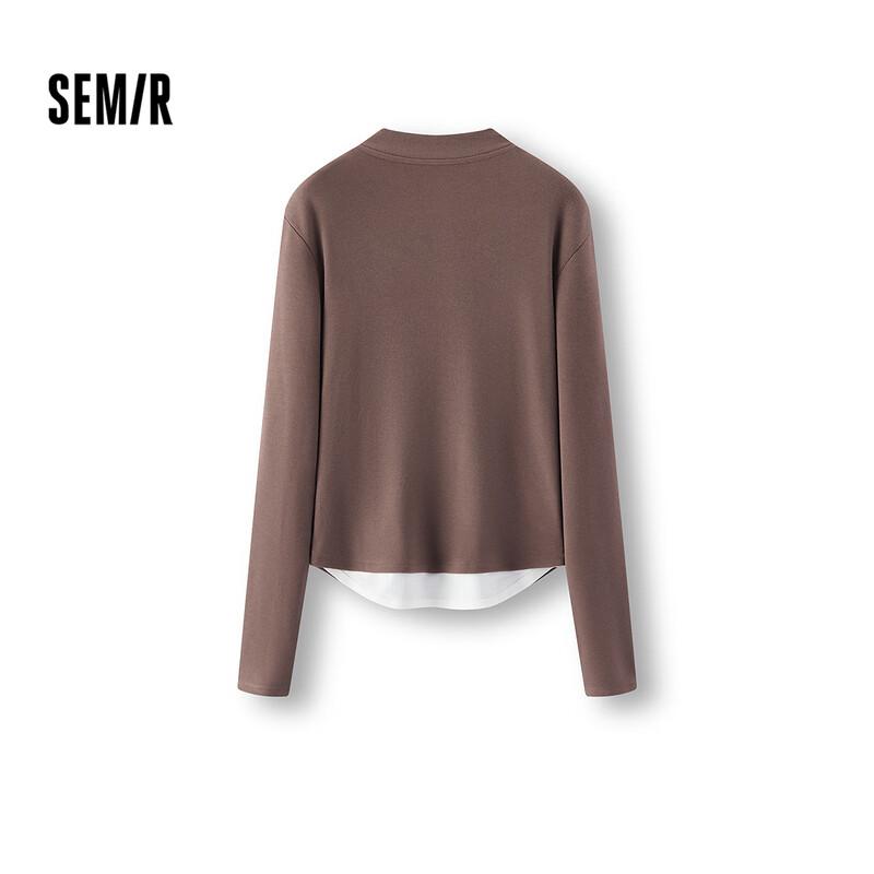 Semir Women s Warm Fleece Henley Long-Sleeve T-shirt XL