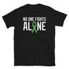 T-shirt Unisexe à Manches Courtes Sensibilisation Cancer du Lymphome Personne ne se Bat Seul