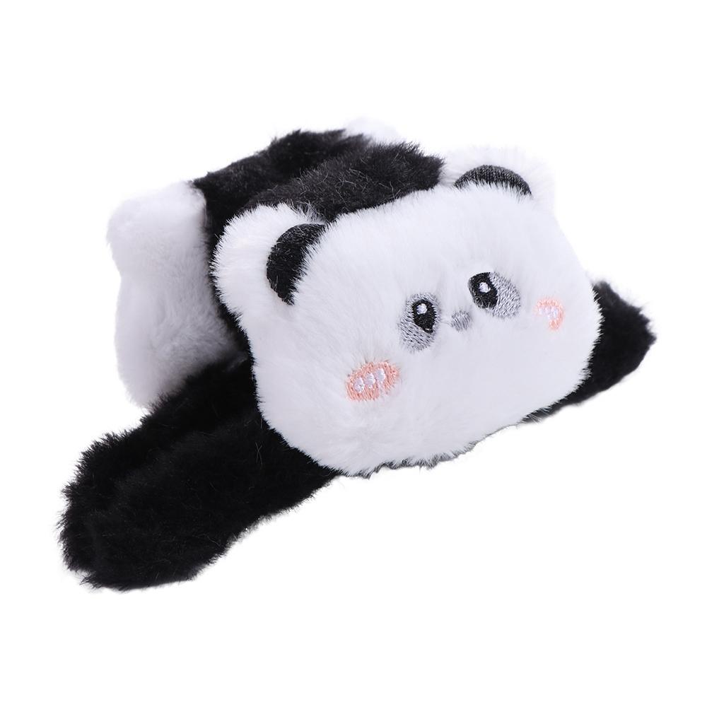 Elegant Doll Plush Panda Hair Claw Rabbit Frog Animal Shark Clip Cartoon Large Size Winter Cross Hair Clip Daily