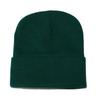 High Quality Solid Color Acrylic Wool Hat Outdoor Warm Cold Hat Monochrome Knitted Hat Pullover Hat for Men and Women