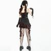 Cosplay Halloween Goth Duchess Tube Top Cos Skirt Babes Wild Party Bar Nightclub Pure Desire Live Streaming Host Costume