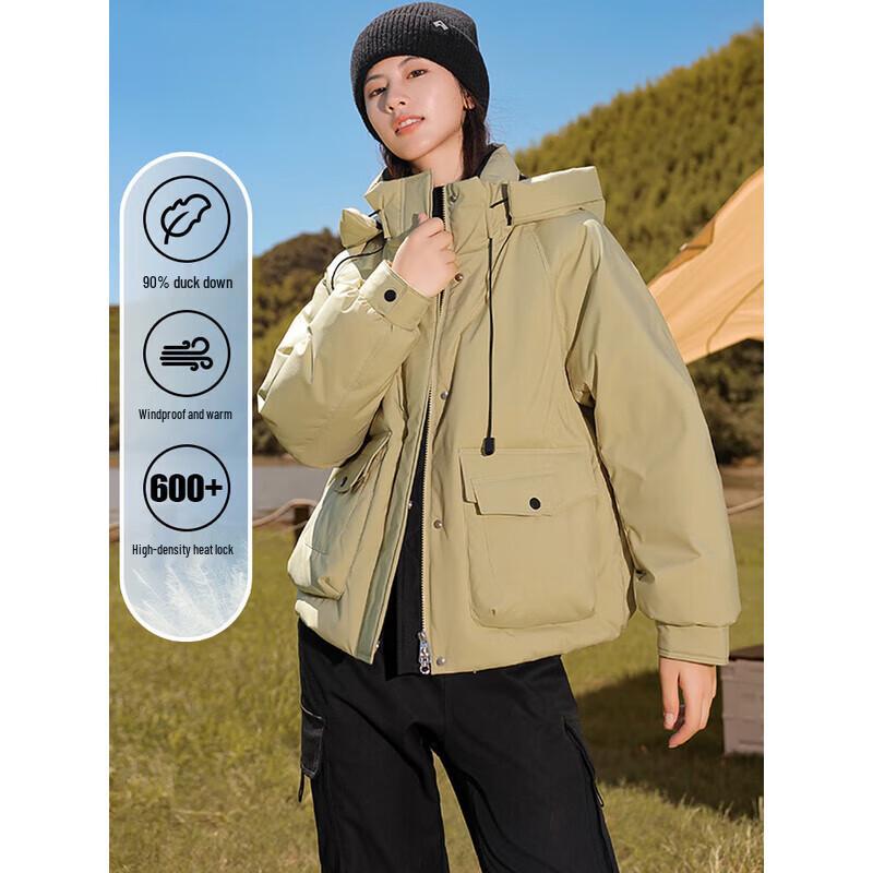 YAYA Women's Outdoor Hooded Down Jacket