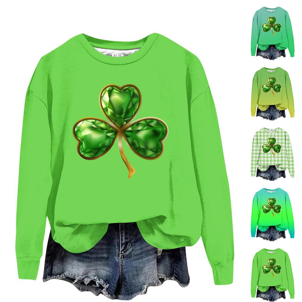 Women's Fashion Casual Long Sleeve Loose Printed Sweatshirt