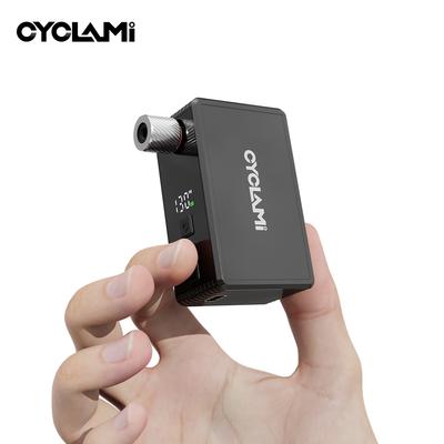 CYCLAMI AM6 Pro Mini Electric Automatic Air Pump Portable Digital Inflator MTB Road Bike Schrader Presta Tires 150PSI 800mAh 6