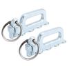 2 Pcs L Track Double Stud Tie Down Fitting with O Rings Carbon Steel for Truck Bed Cargo Control Pickup RV ATV