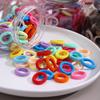 Non-damaging, High-elasticity, Colorful Hair Ties for Kids and Babies, Sized for Tiny Thumbs and Perfect for Girls' Towel Loops.