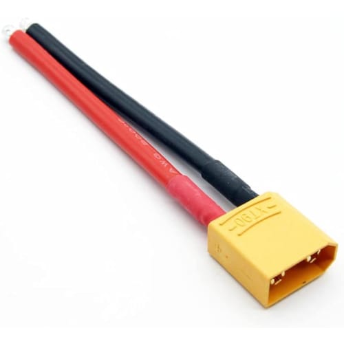 GTIWUNG 2 Pairs XT90 Connectors, XT-90 Male and Female Connectors, XT90 Male and Female Bullet Connector Plugs for RC LiPo Battery (15CM 12AWG Silicon