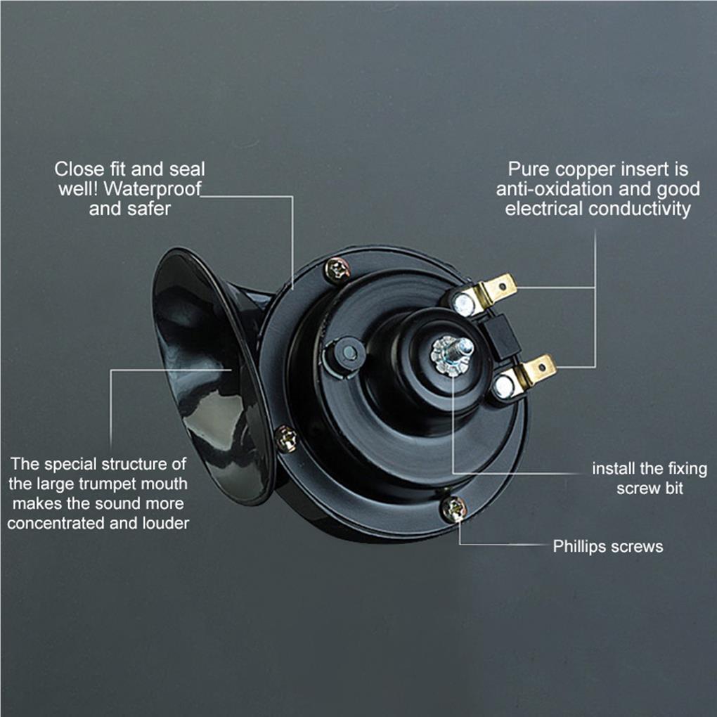 Motorcycle Modified Vehicle Power-assisted Electric Vehicle Snail Horn High Sound