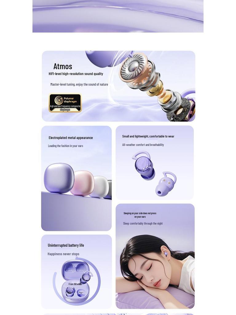 Popular AI Waterproof Mini Sleep Earphones: Classic Wireless Bluetooth Earbuds & Fashion Accessories