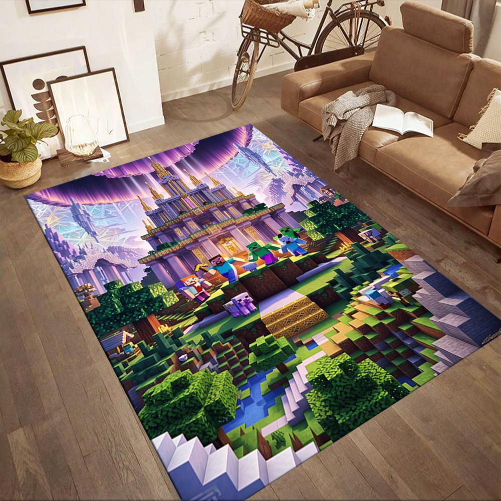 Minecraft 68 Area Rug Suitable for Outdoor Playrooms Study room Foyer Antislip Carpet Decorate Offices Luxury Gift for Birthday, Christmas, Wedding
