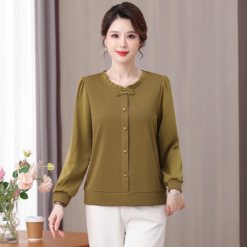Stylish Casual T-Shirt for Middle-aged Women (Ages 40-50)