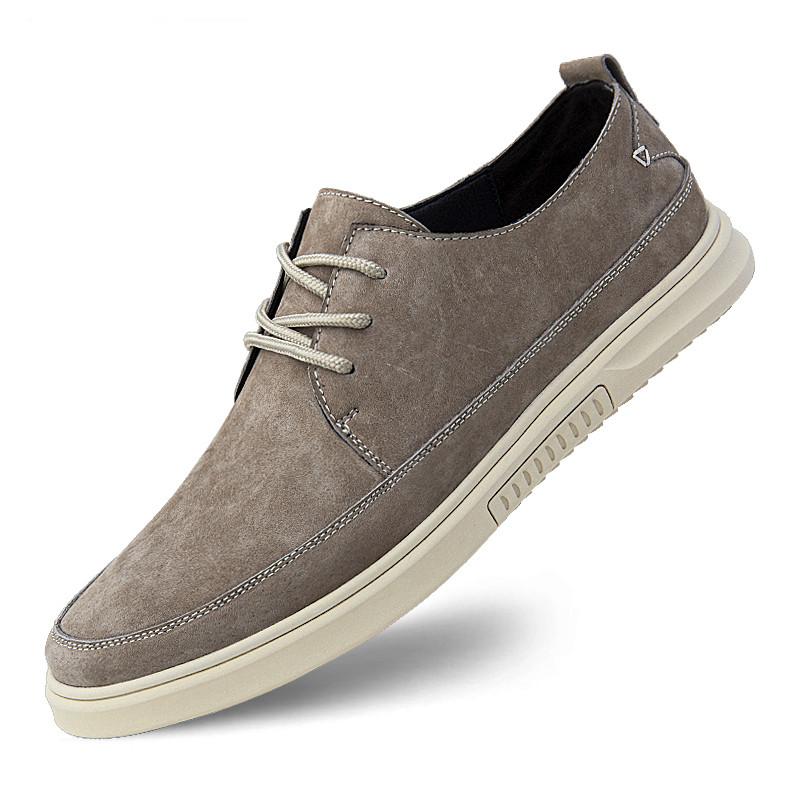 

Модные молодежные последние тенденции кожаные повседневные туфли для мужчин кожаные мокасины удобные оксфорды для отдыха на открытом воздухе повседневные кроссовки мода 44 бежевый