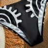 Sexy Fashion Metal Starfish Accessories Printed Ladies Split Swimsuit BIKINI
