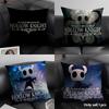 H-Hollow Knight Game Cushion Cover Natural Linen Organic Fabric Double-Sided Printing Sofa Home Decor Gift Pillow Case