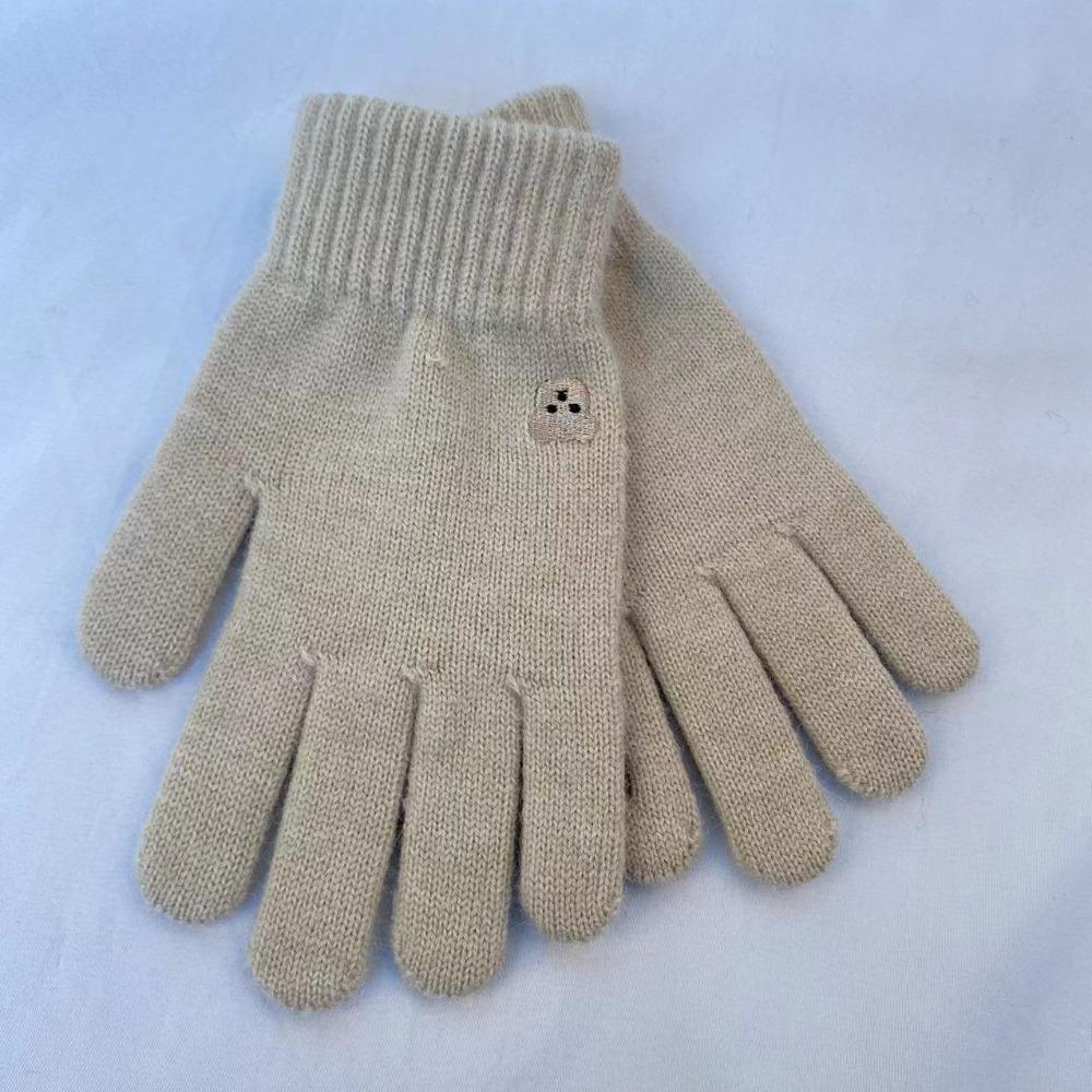 Knitted Winter Gloves Warm Skiing Gloves 2024 Full Finger Gloves  Outdoor Sports