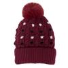 Fashion Warm Winter Hat Thickened Plush Knitted Cap Elastic Ear Protection Beanie Hats Women