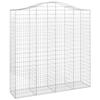 VidaXL Arched Gabion Basket Gabion Cage Gabion Wall Stone Basket Gabion for Stone Garden Patio Outdoor 153400