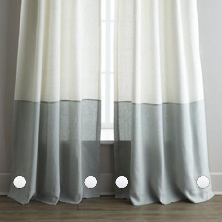 Rustproof Waterproof Magnetic Shower Curtain Weights Hooks with Silicone Coating
