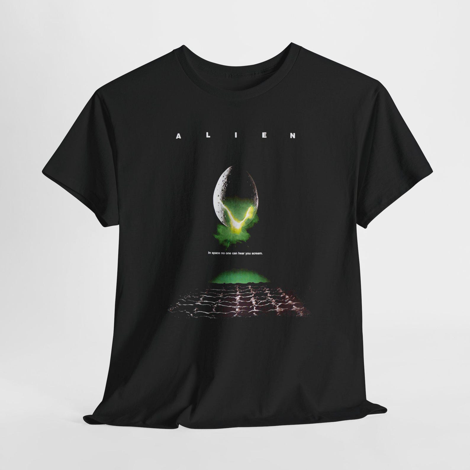Alien Movie Unisex Heavy Cotton Tee, Sci-Fi Graphic T-Shirt, Extraterrestrial Film Lover Gift, UFO Tee, Space Movie Shirt 2XL