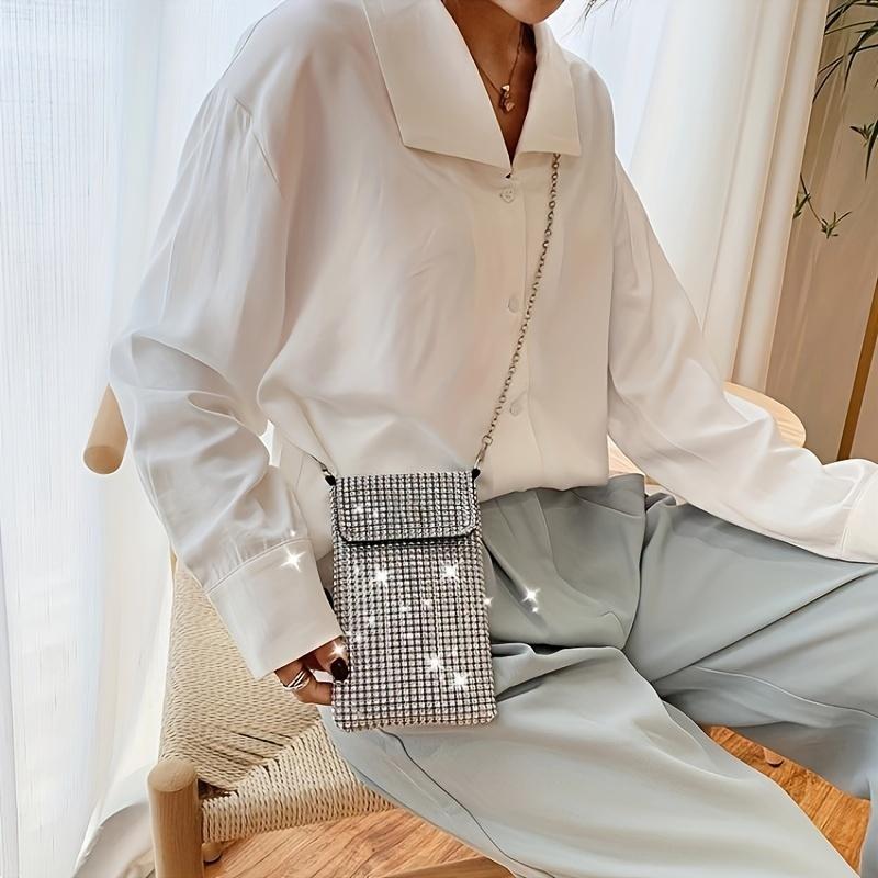 1pc Crossbody Bag for Woman Phone Wallets Cell Phone Strap Crossbody Bag Minimalist Design, Women's Accessory